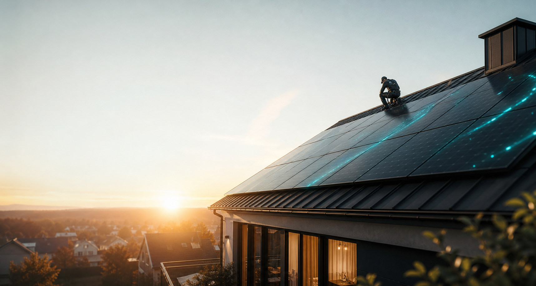 Beispielhafte Website-Ansicht für Solar
